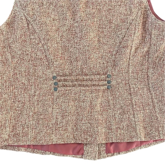 Coldwater Creek Tweed Vest 14 Women's Rust
Brown Beige Textured V-Neck Vintage - Picture 5 of 11